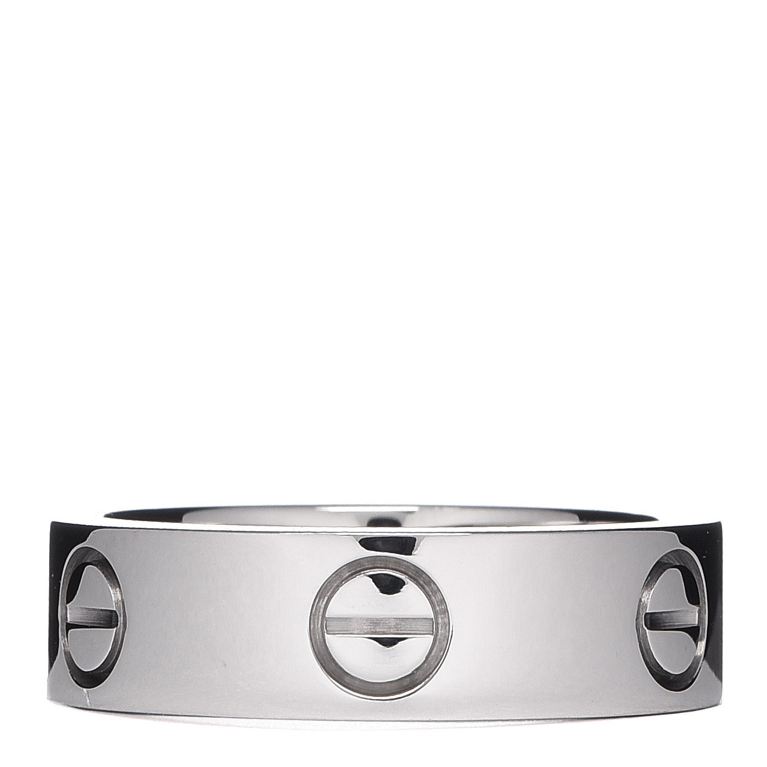Cartier 18K White Gold 5.5mm LOVE Ring 52 6 3 of 6