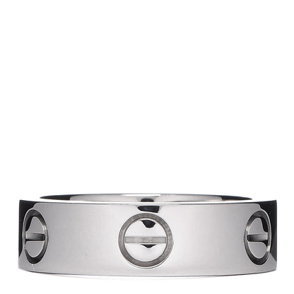 Cartier 18K White Gold 5.5mm LOVE Ring 52 6 3 of 6