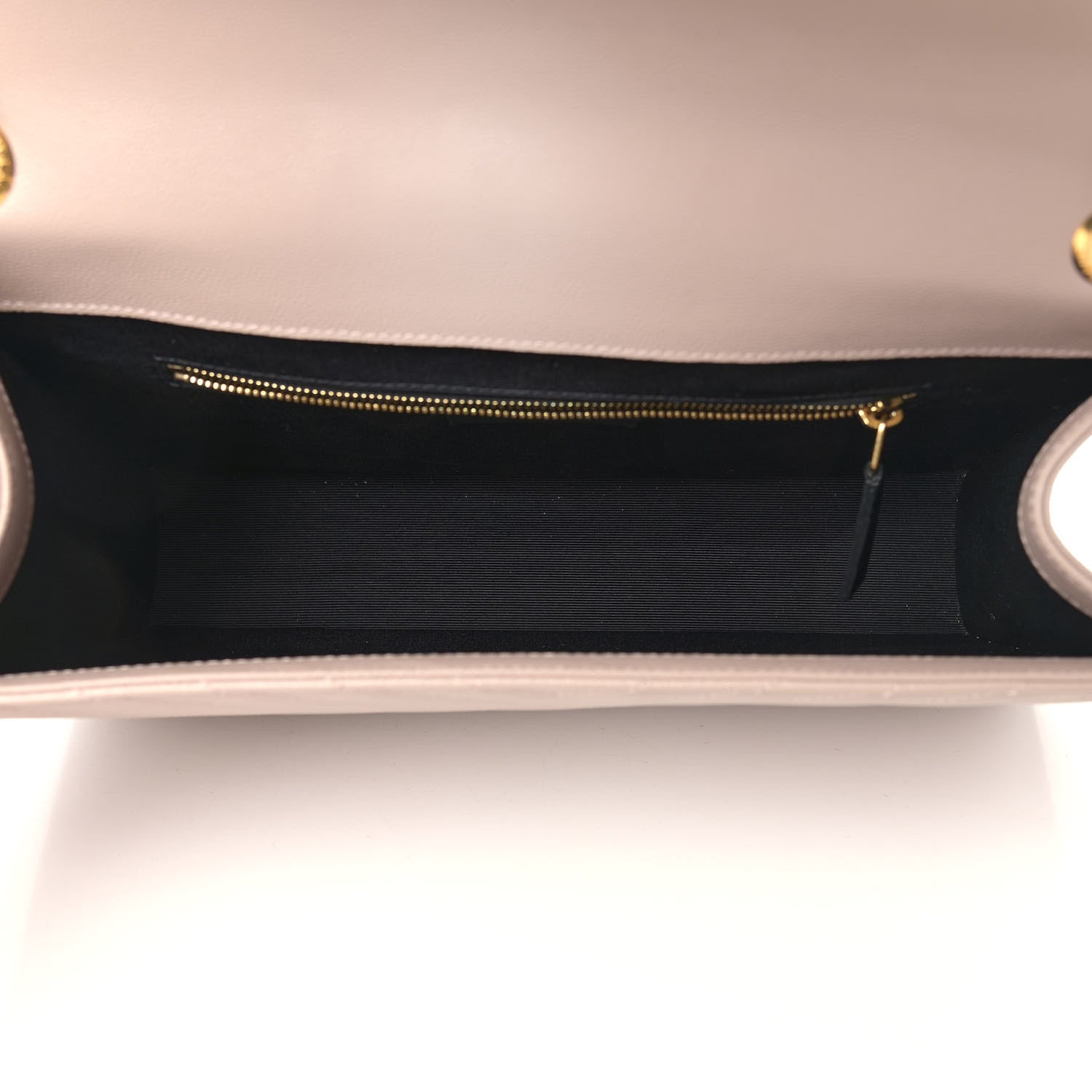 Saint Laurent Grain De Poudre Matelasse Chevron Large Monogram Satchel Rose Antic 4 of 9