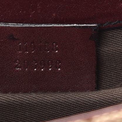 Gucci Monogram Studded Horsebit Clutch Bordeaux 7 of 12