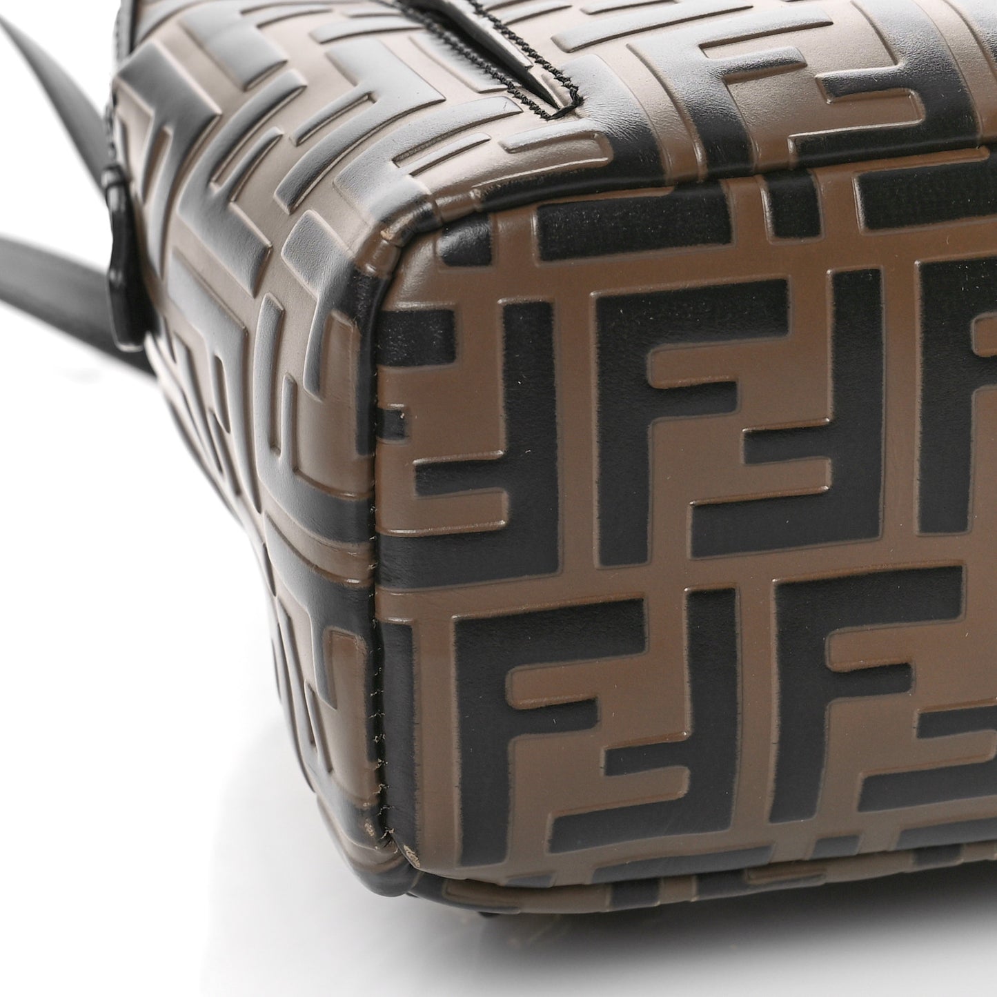 Vitello Bi-Color FF 1974 Embossed Mini Backpack Maya Black