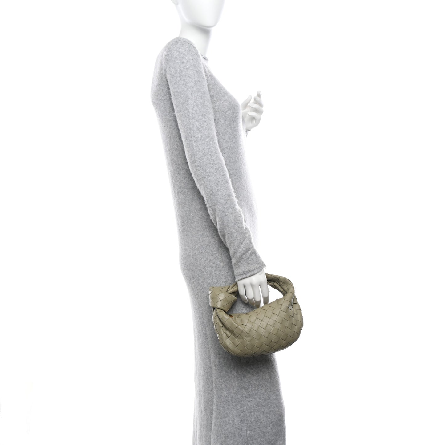 Nappa Intrecciato Mini Jodie Travertine