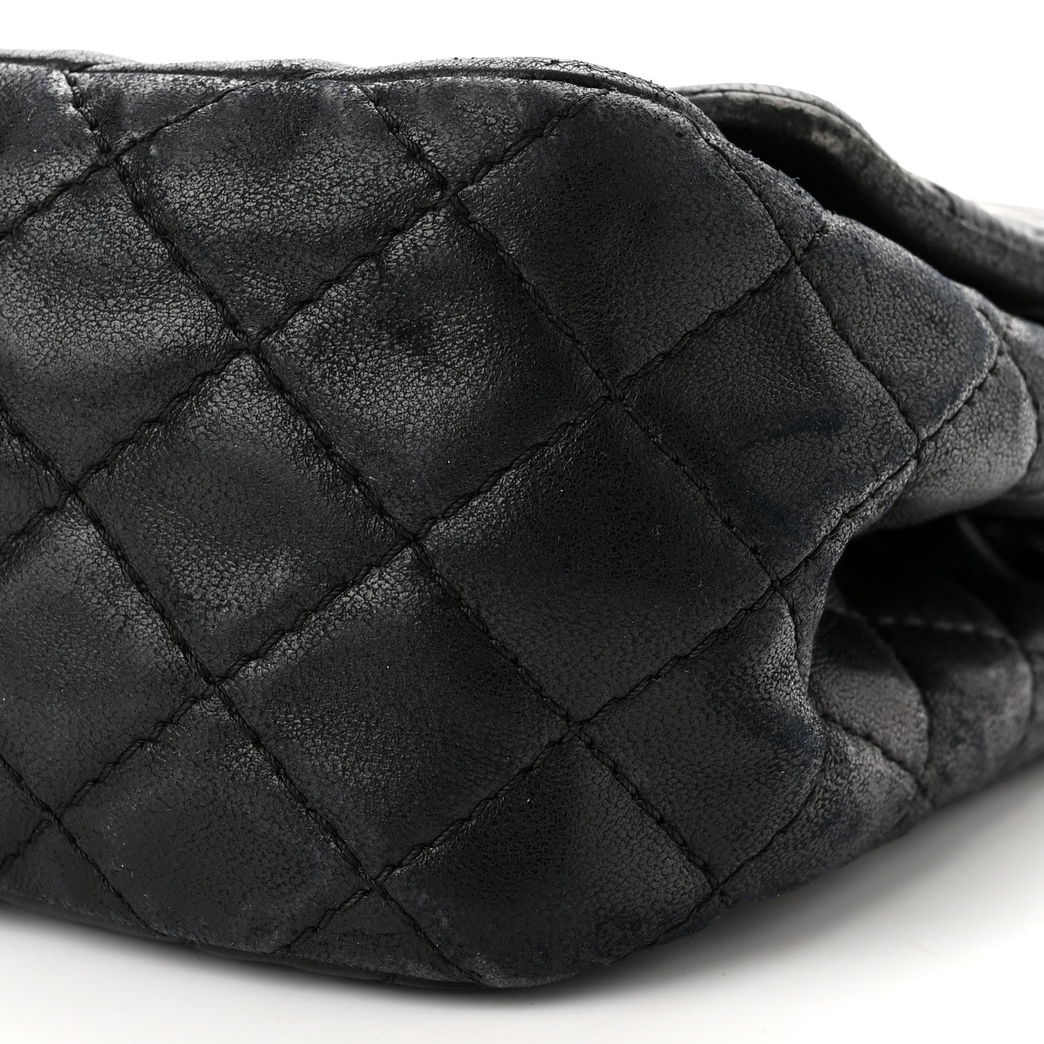 Chanel Lambskin Chevron Quilted Single Flap Black 10 of 11