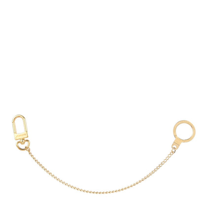 Louis Vuitton Metal Pochette Extender Key Ring Chain Gold 1 of 5