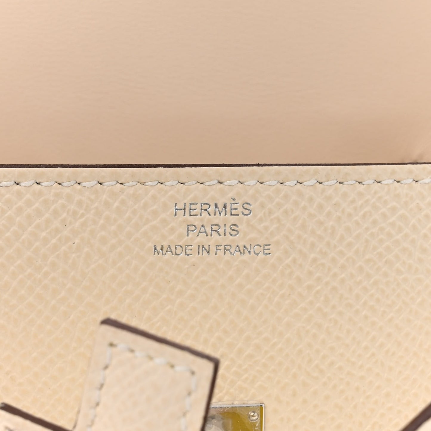Epsom Quelle Idole Picto Kelly Doll Handbag Nata Mauve Sylvestre Lime Chai