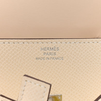 Hermes Epsom Quelle Idole Picto Kelly Doll Handbag Nata Mauve Sylvestre Lime Chai 9 of 14