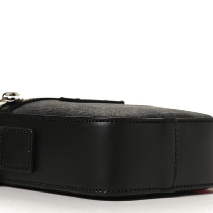 Gucci GG Supreme Monogram Appia Calfskin Web Messenger Bag Black 8 of 11