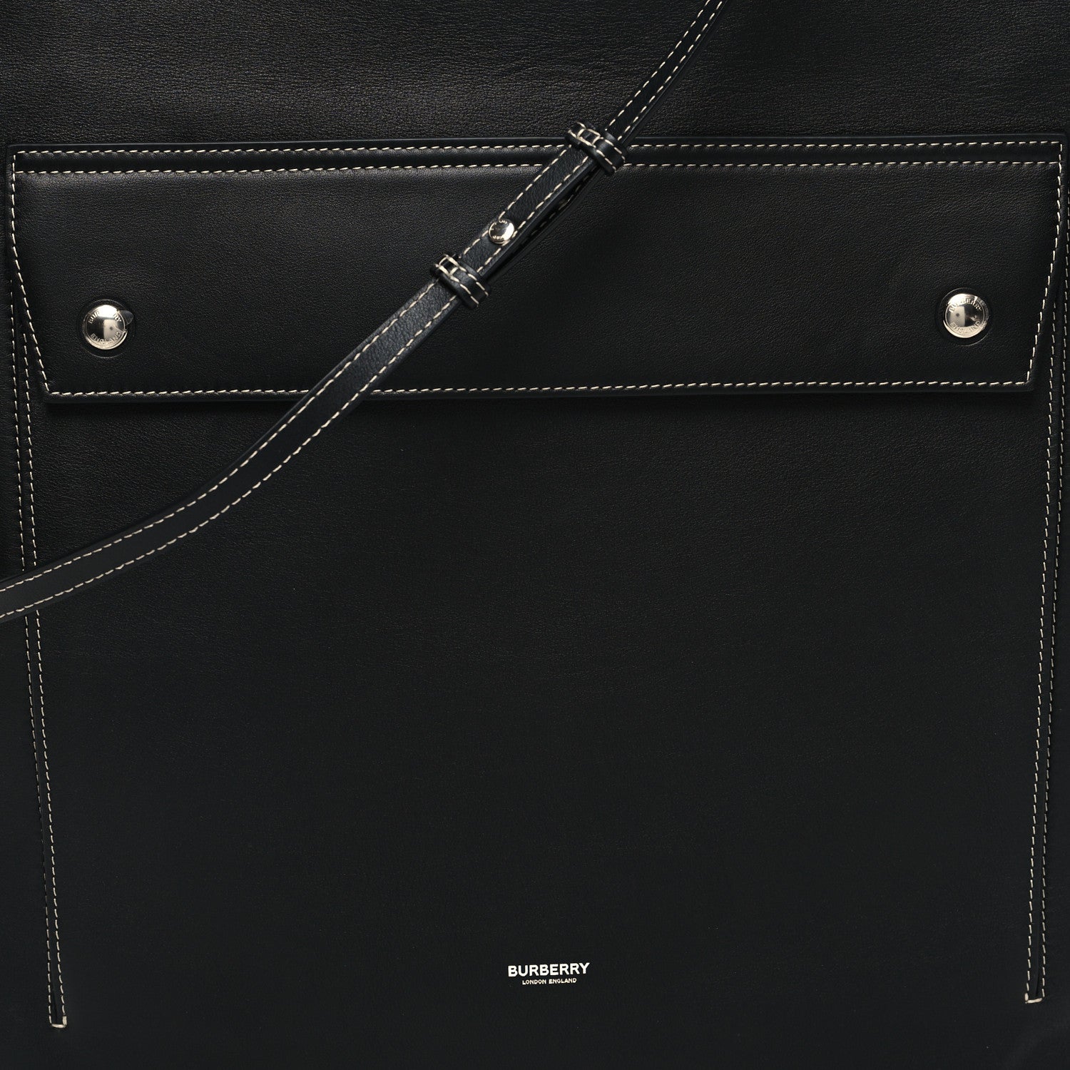 Burberry Medium Pocket Flat Tote Black 7 of 9