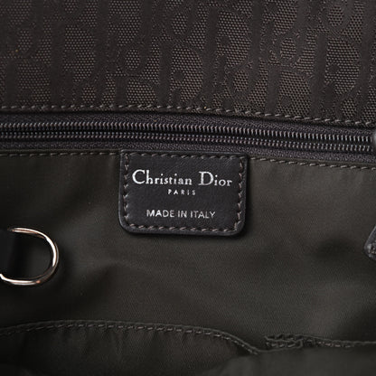 Christian Dior Nylon Monogram Medium Lovely Tote Marron Fonce 6 of 14