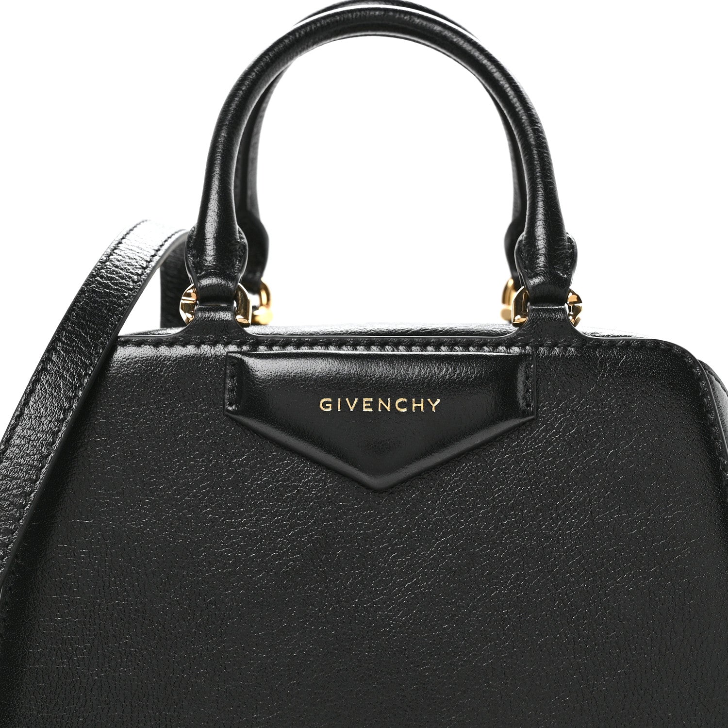 Givenchy Tumbled Buffalo Mini Antigona Cube Bag Black 8 of 10
