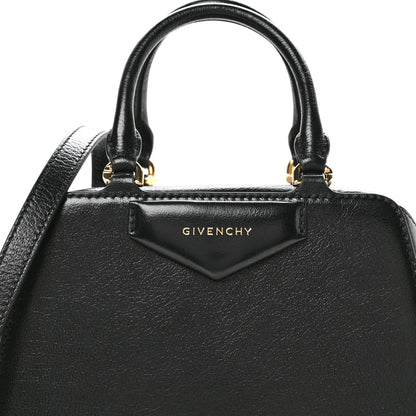 Givenchy Tumbled Buffalo Mini Antigona Cube Bag Black 8 of 10