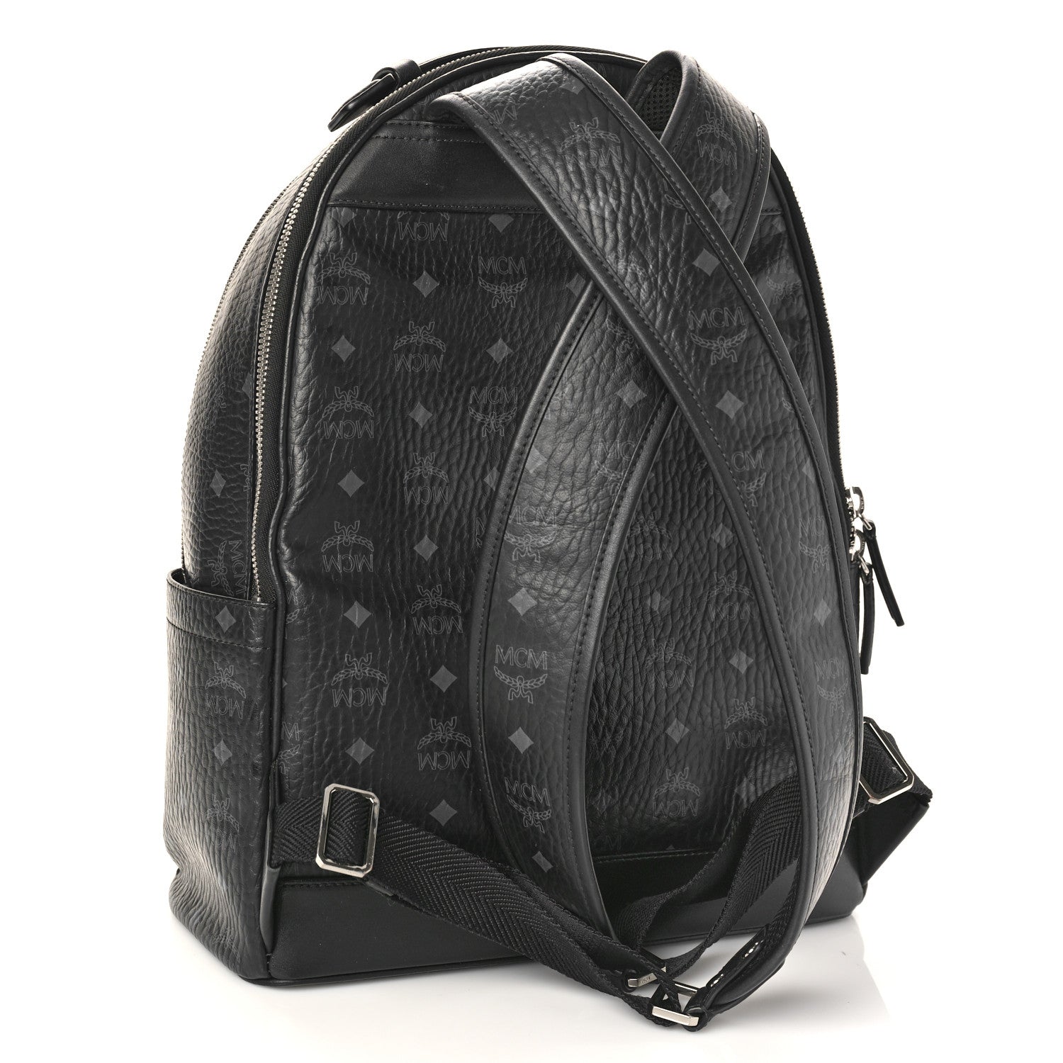 MCM Visetos Medium Stark Backpack Black 3 of 9