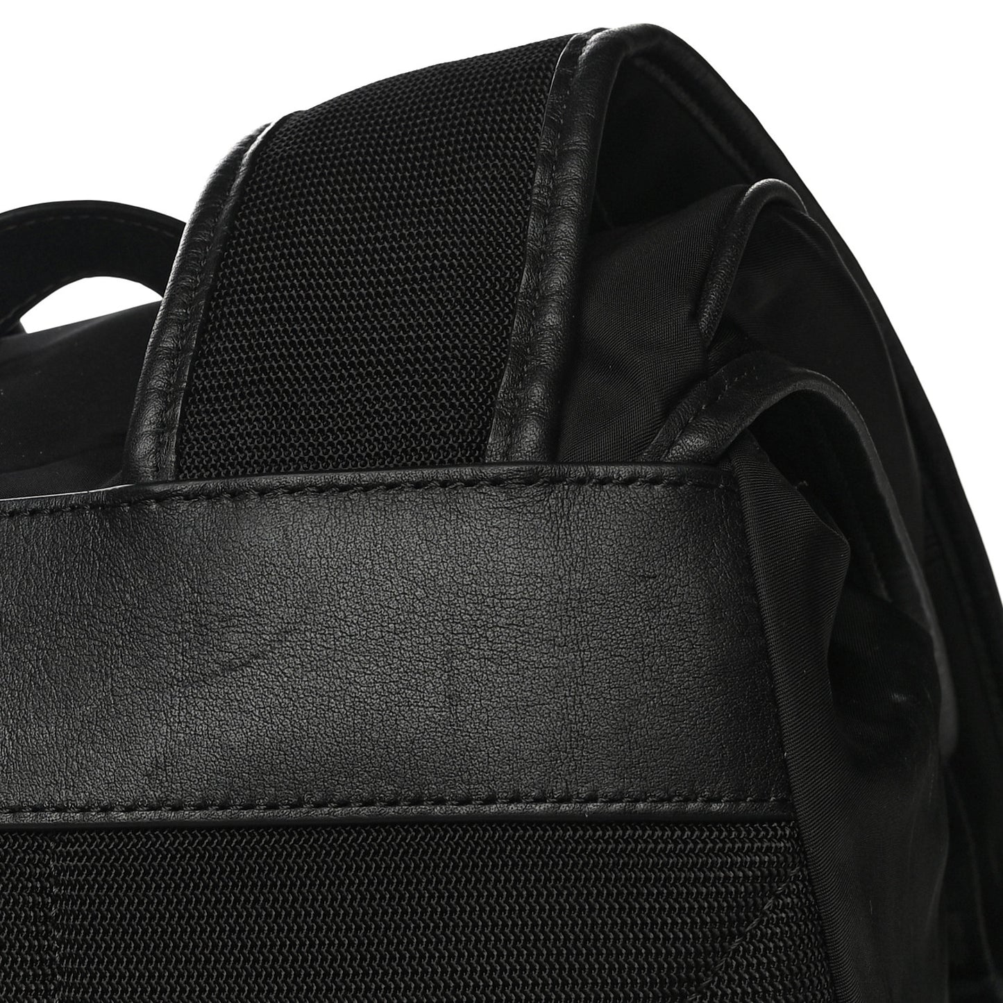 Nylon Logo Print Rocky Backpack Black
