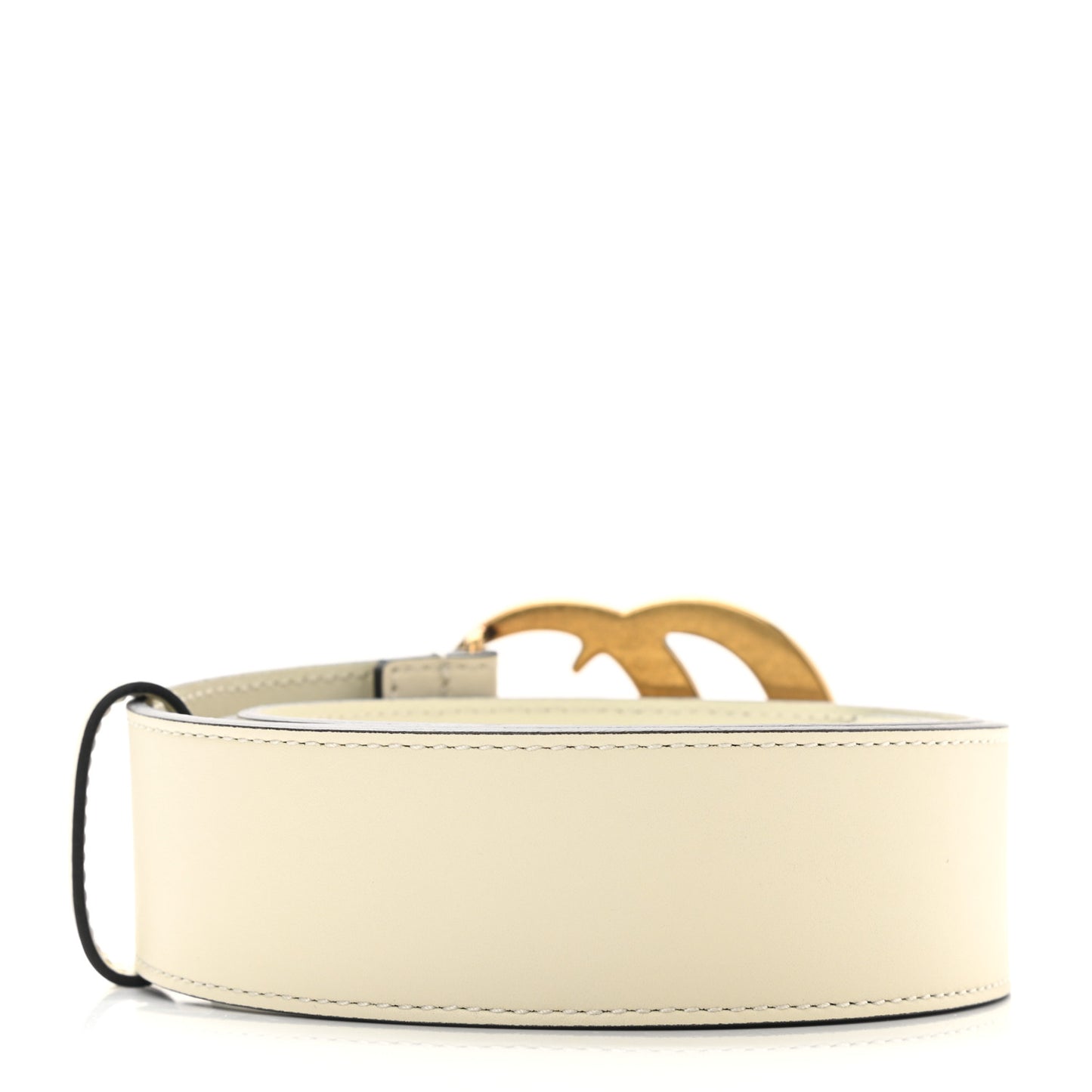 Calfskin Double G 40mm Belt 90 36 Mystic White