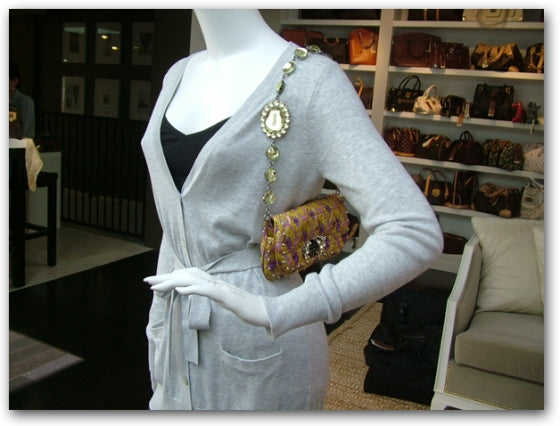 Miu Miu Lurex Jeweled Shoulder Bag 2 of 11