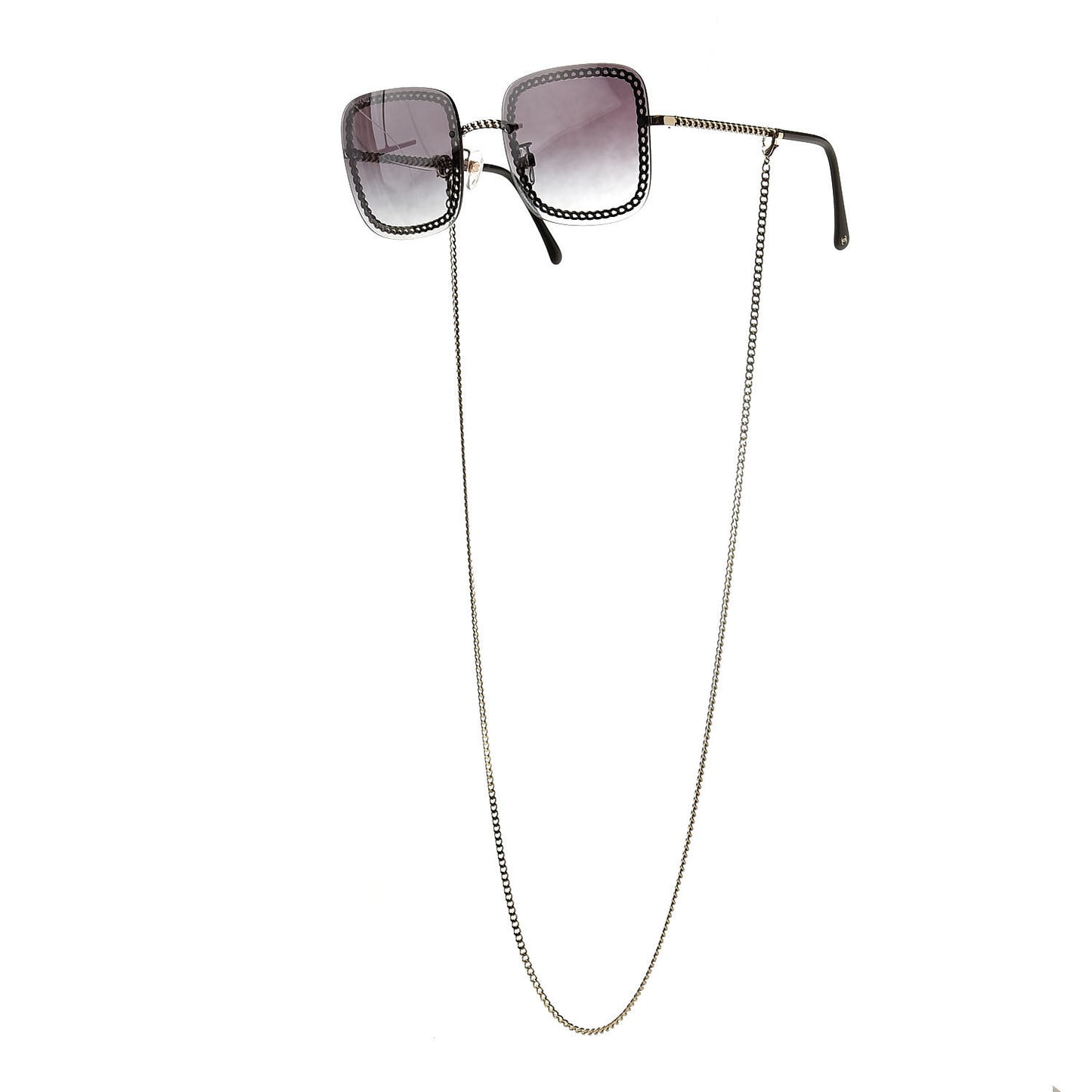 Chain Square Sunglasses 4244 Black