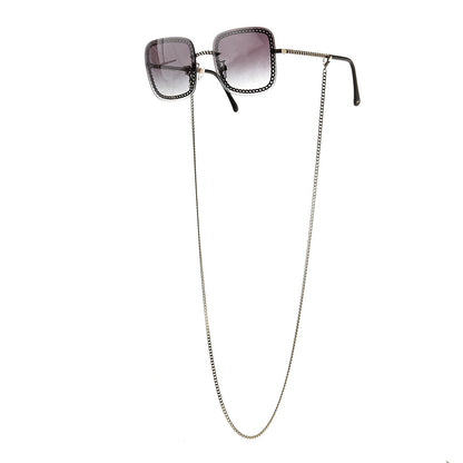 Chanel Chain Square Sunglasses 4244 Black 2 of 9