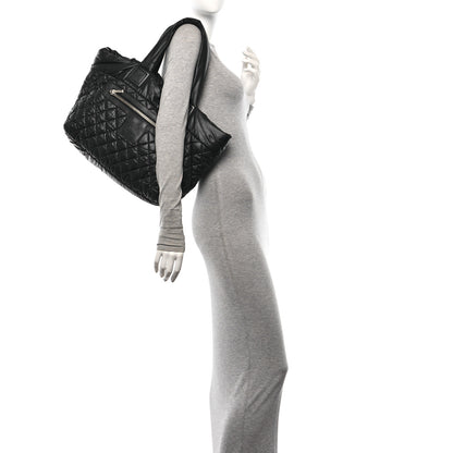 Chanel Nylon Quilted Large Coco Cocoon Tote Black 2 of 14