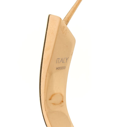 Louis Vuitton Metal Nanogram Hoop Earrings Gold 5 of 7