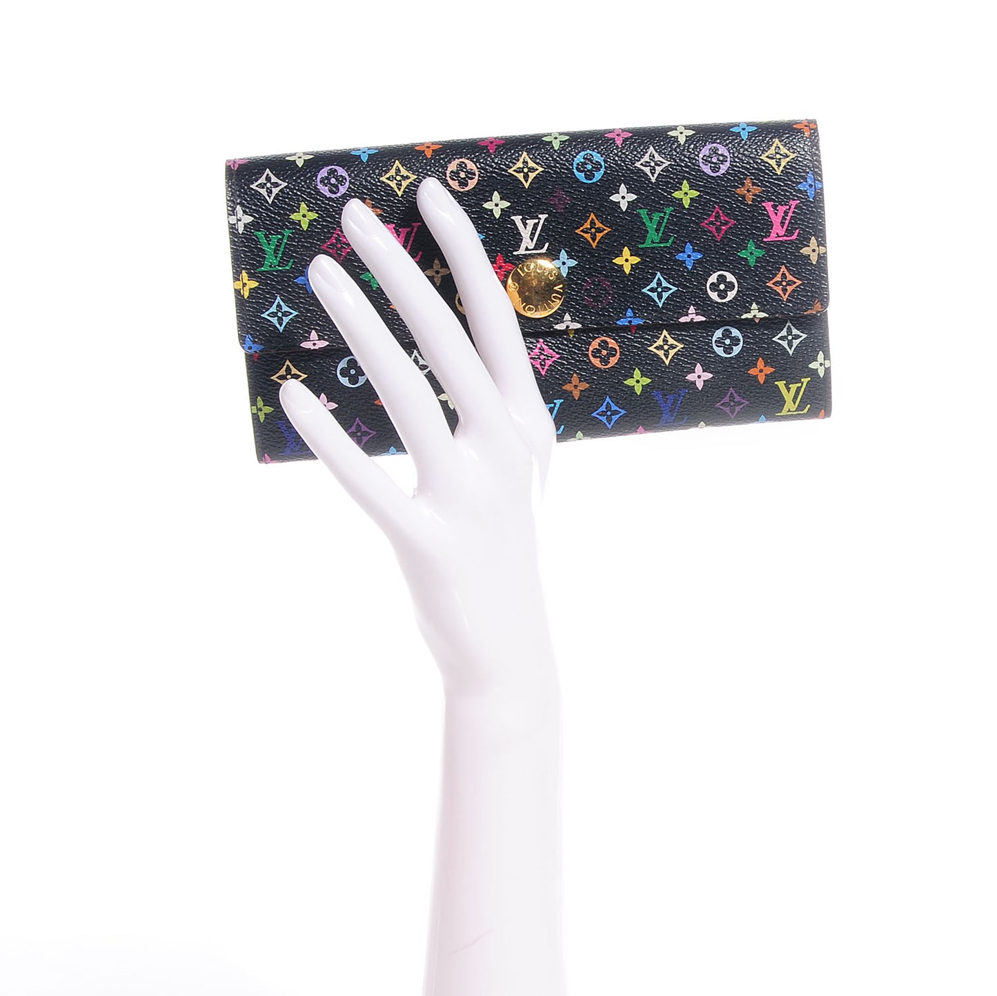 Monogram Multicolor Sarah Wallet Black Grenade