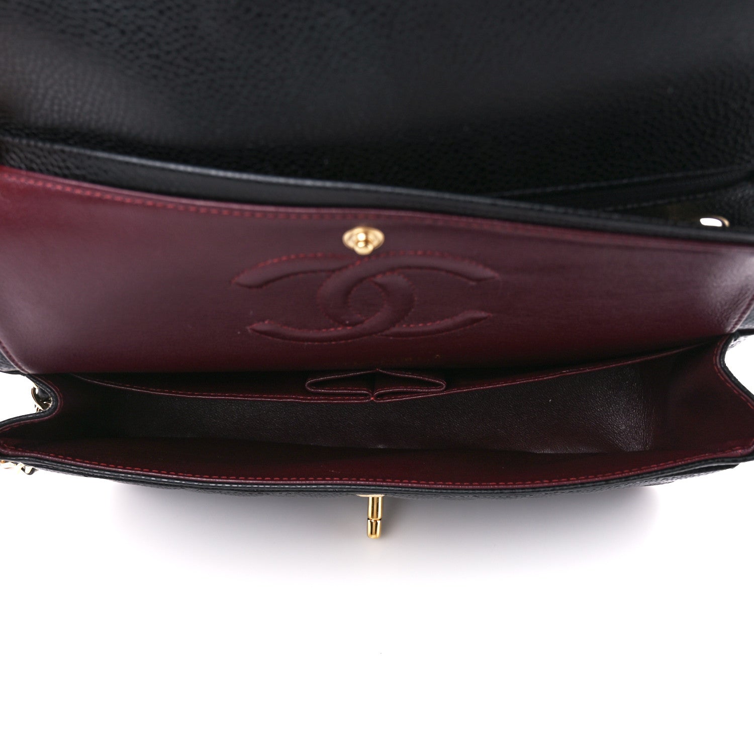 Chanel Caviar Quilted Medium Double Flap Black 5 of 11