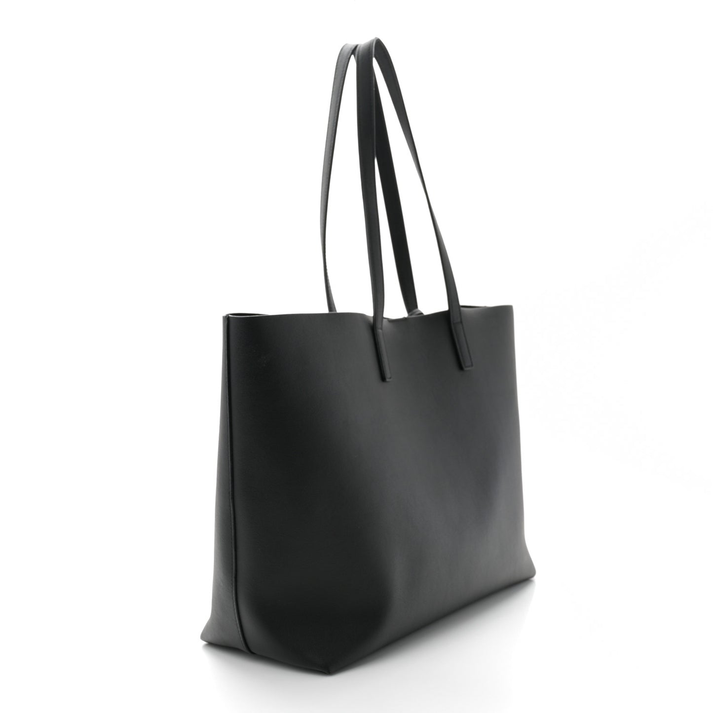 Calfskin Large Shopping Tote Black