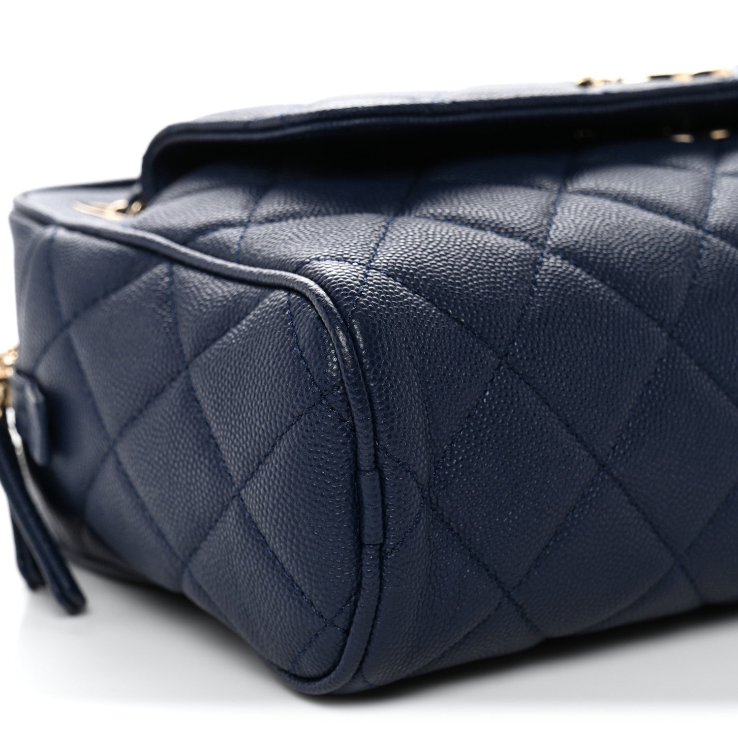 Chanel Caviar Quilted Large In & Out Camera Case Navy 11 of 12