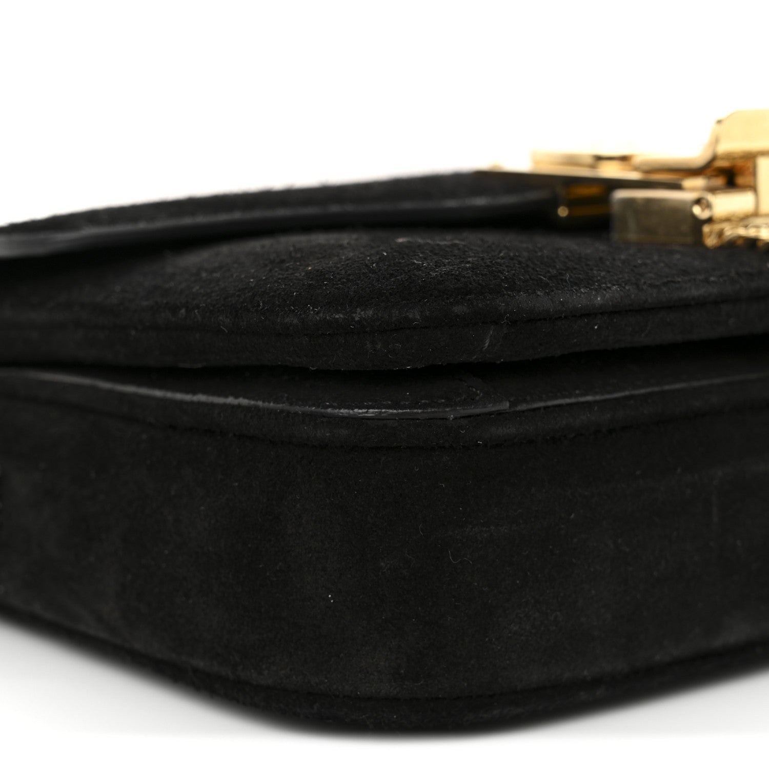 Celine Suede Small Pampille C Bag Black 8 of 10