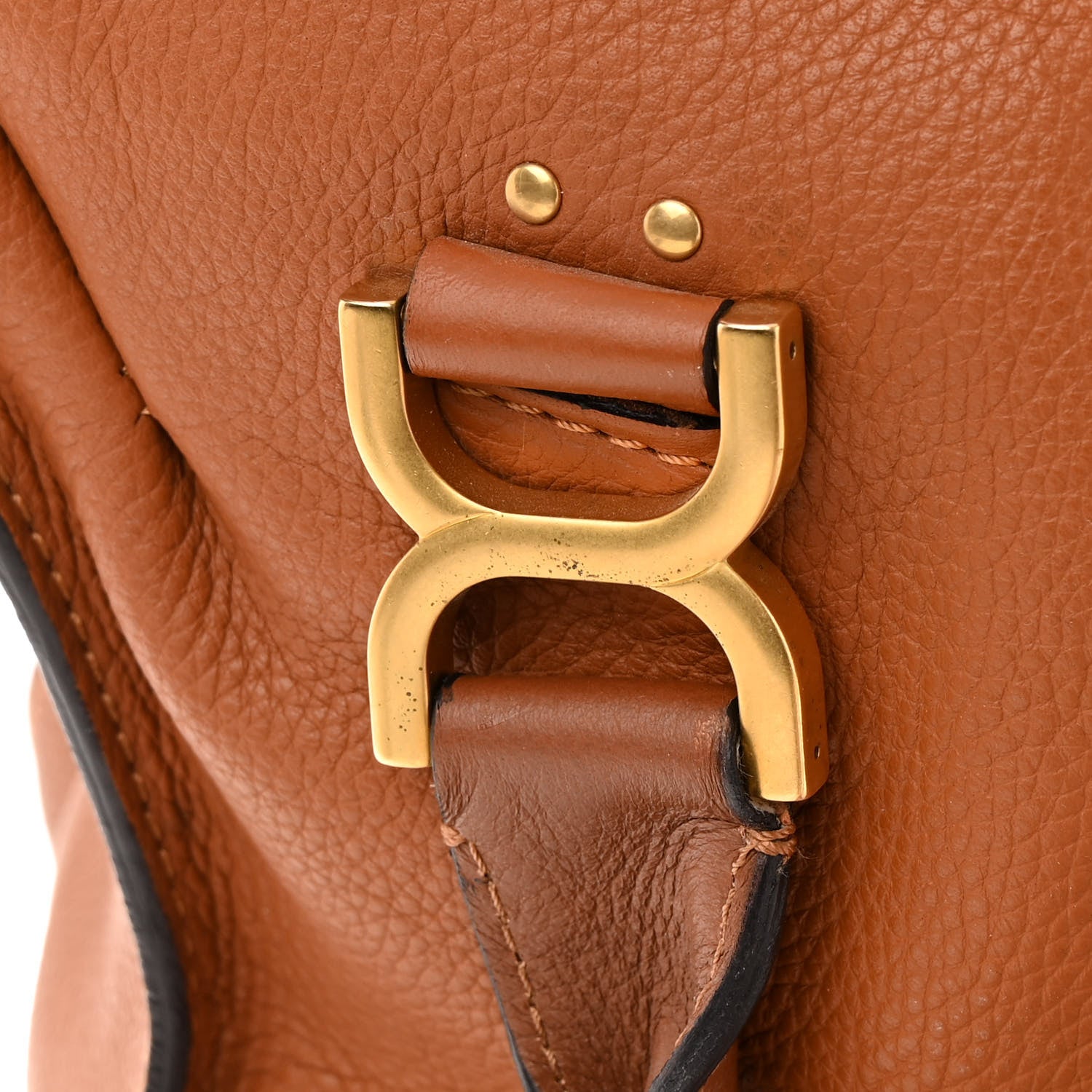 Chloe Calfskin Large Marcie Satchel Tan 17 of 18
