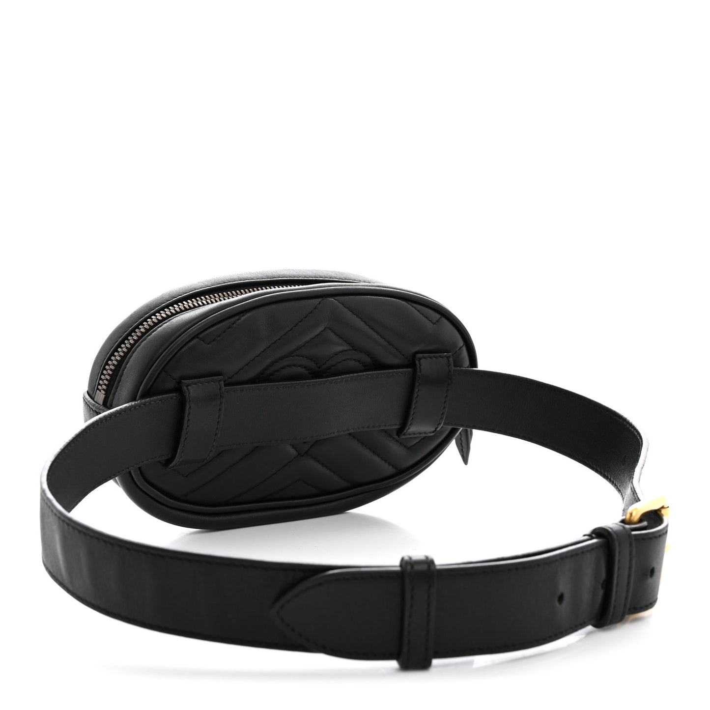 Calfskin Matelasse GG Marmont Belt Bag 75 30 Black