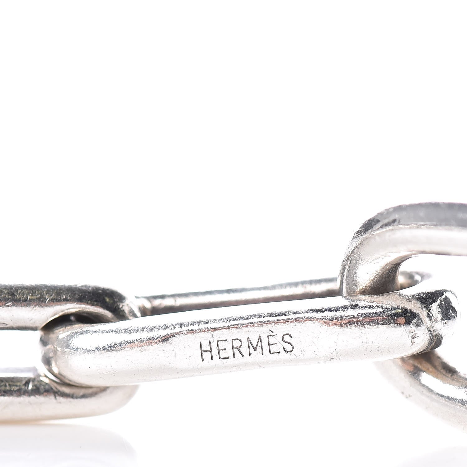 Hermes Sterling Silver Oval Link Toggle Bracelet 4 of 6