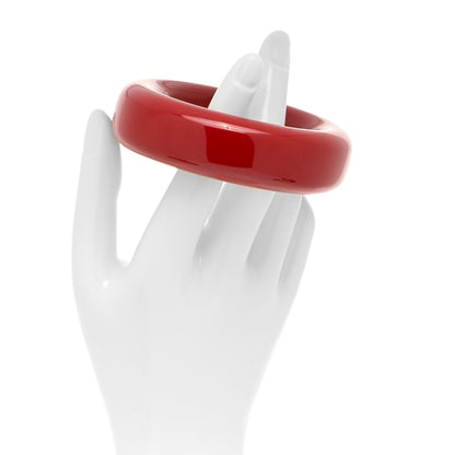 Tiffany Lacquer Hardwood Elsa Peretti Doughnut Bangle Bracelet Red 2 of 4