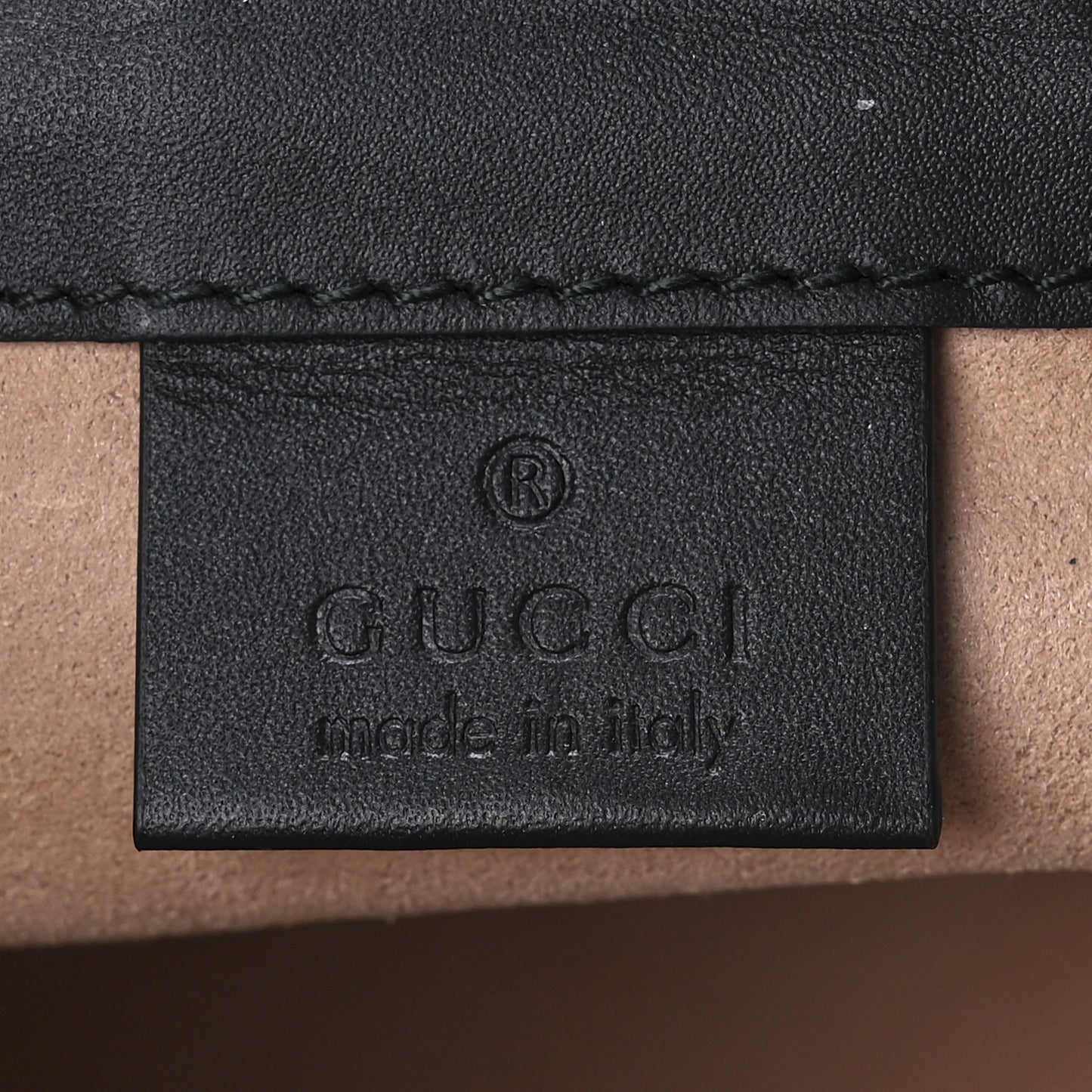 Suede Patent Web Mini Ophidia Bucket Bag Black