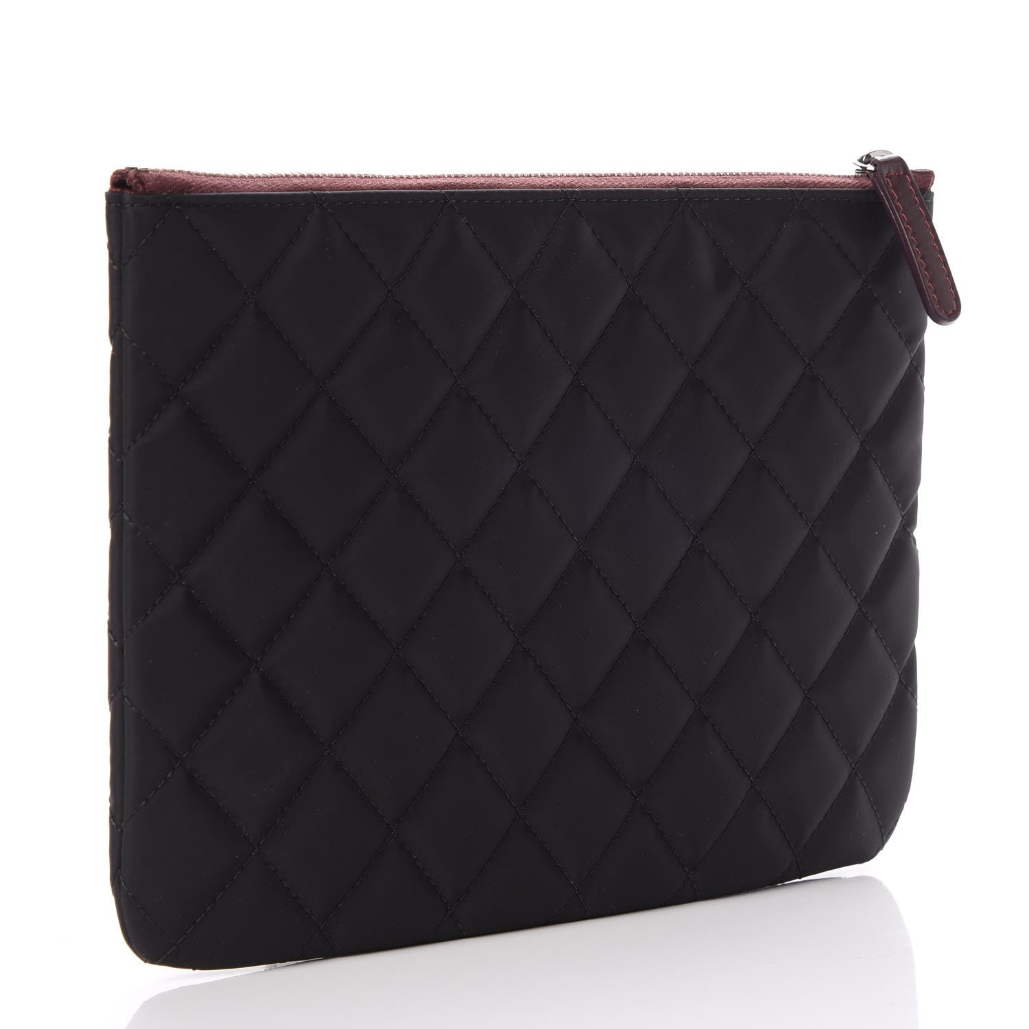 Chanel Nylon Quilted Medium Cosmetic Case Black 3 of 7