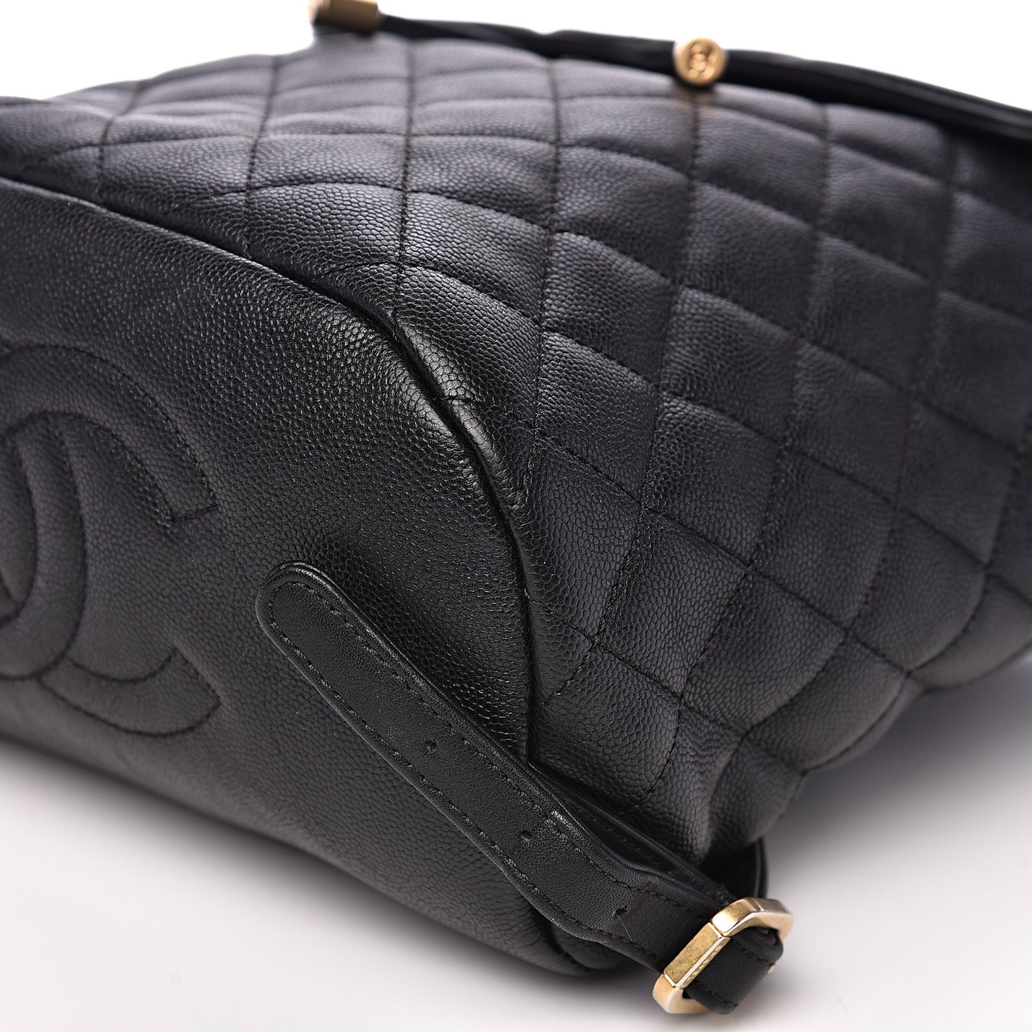 Caviar Quilted Filigree Backpack Black