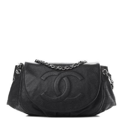 Chanel Caviar Half Moon Large Flap Black 1 of 11