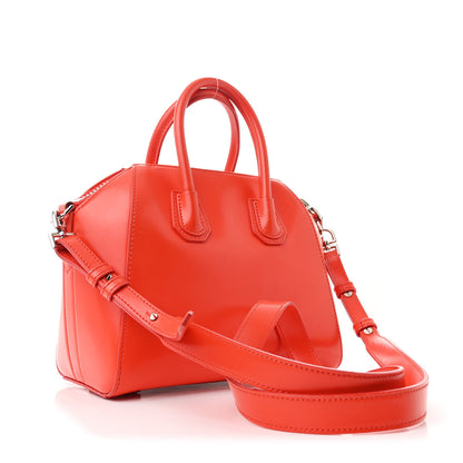 Givenchy Shiny Lord Calfskin Mini Antigona Bright Orange 3 of 13