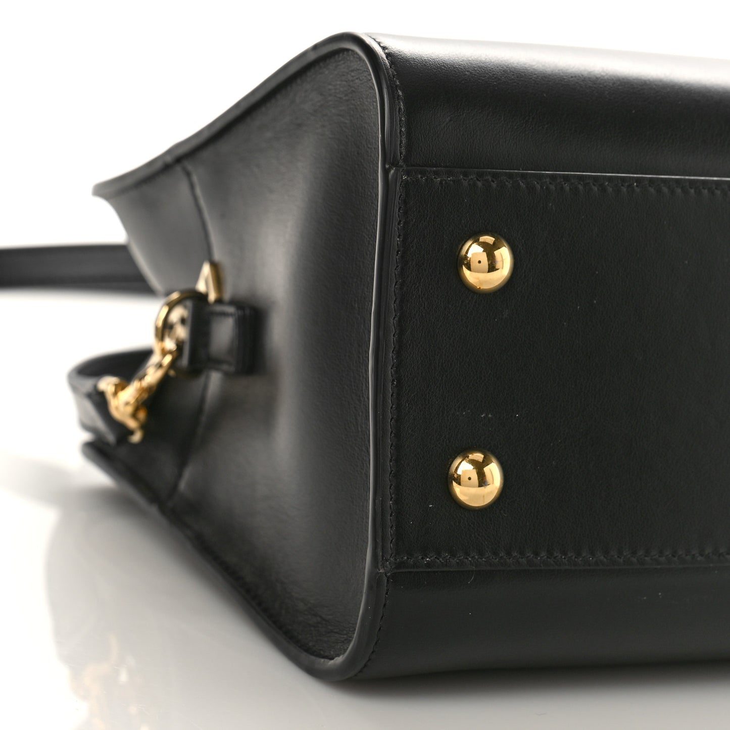Calfskin Monogram Baby Cabas Black