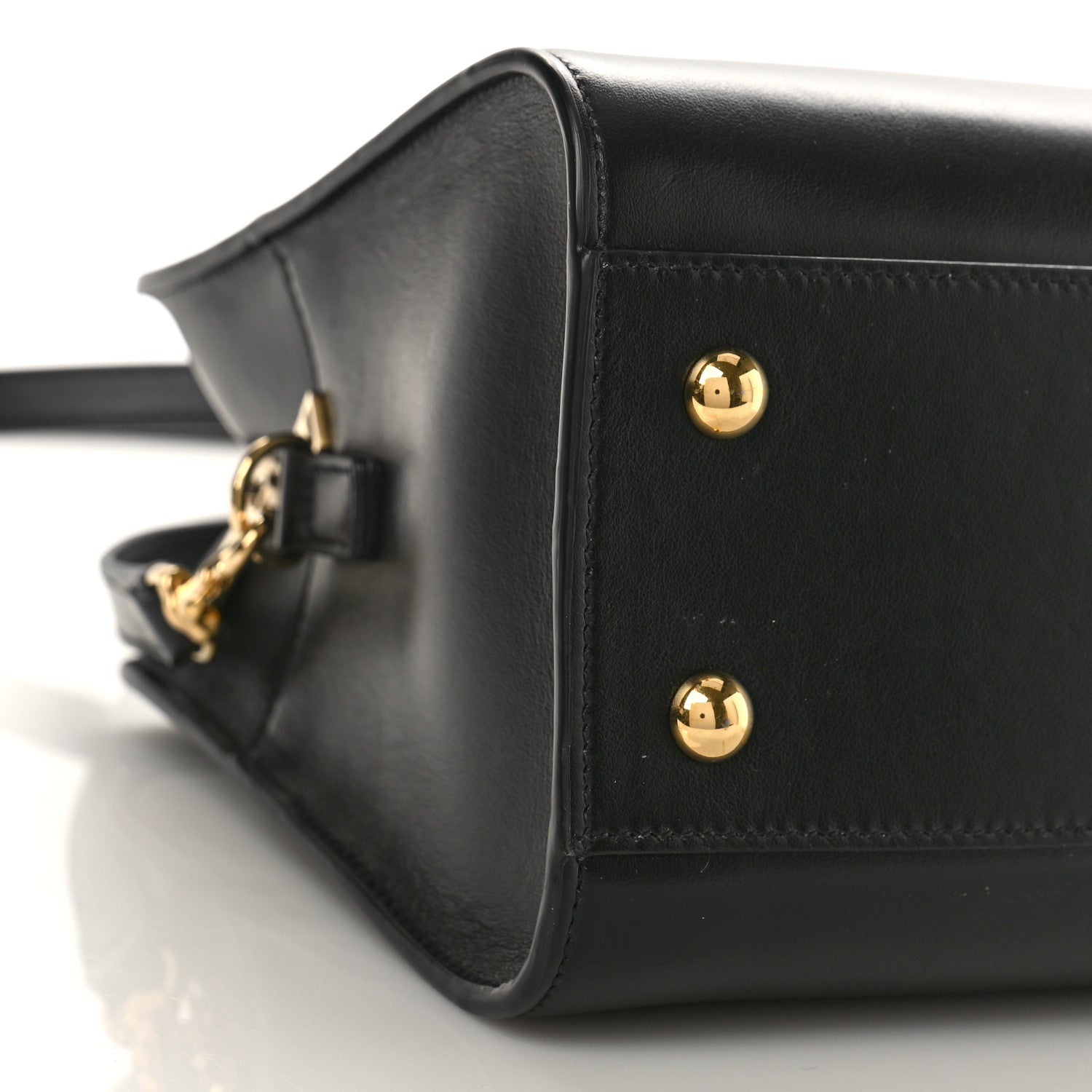 Saint Laurent Calfskin Monogram Baby Cabas Black 7 of 8