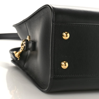 Saint Laurent Calfskin Monogram Baby Cabas Black 7 of 8