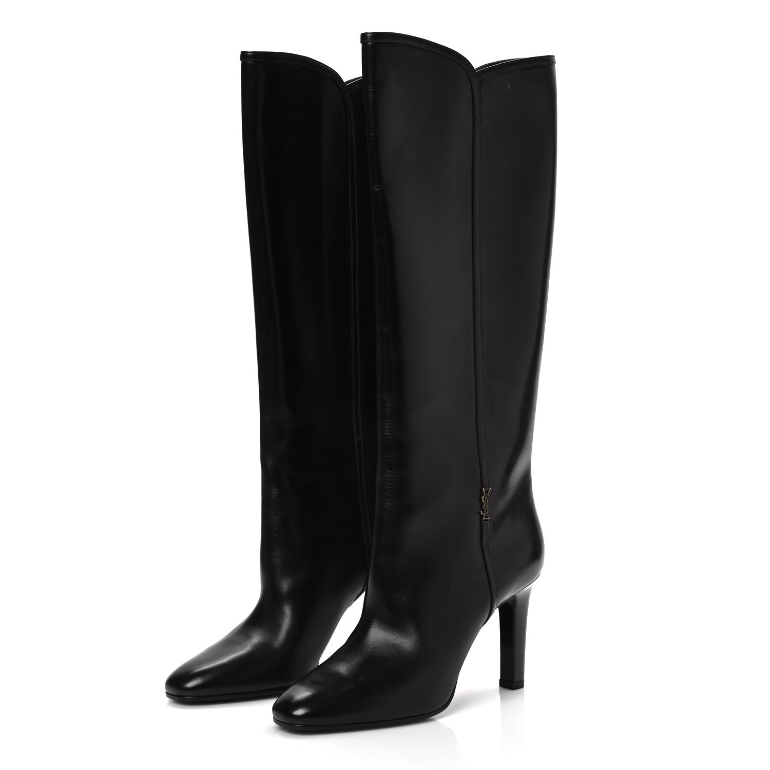 Saint Laurent Jane 90 Knee High Boots 41 Mocaccino 3 of 9