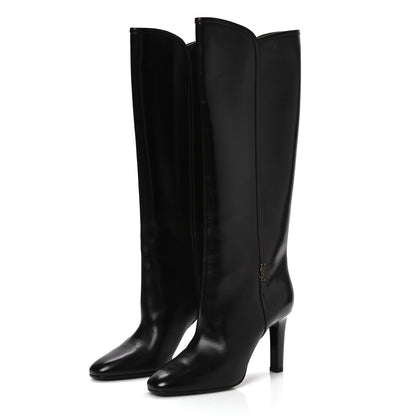 Saint Laurent Jane 90 Knee High Boots 41 Mocaccino 3 of 9