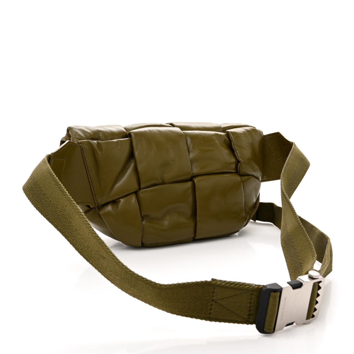 Nappa Intreccio Padded Cassette Bumbag Khaki