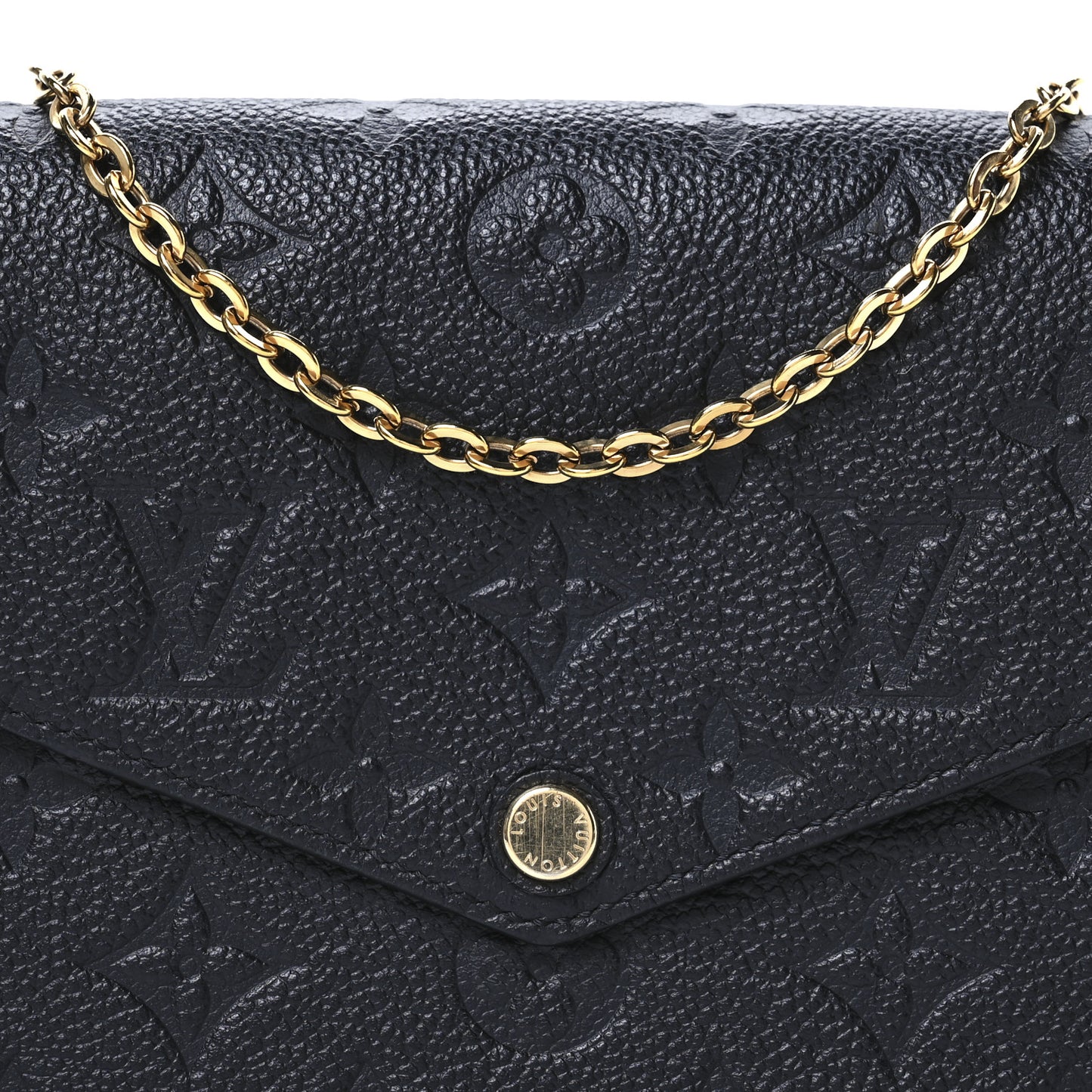 Empreinte Pochette Felicie Chain Wallet Black