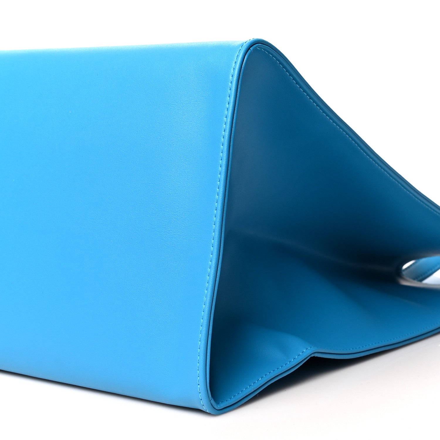 Telfar Vegan Leather Large Shopping Bag Cyan 10 of 10