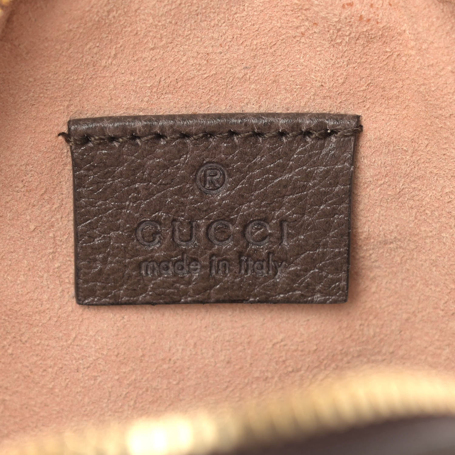 Gucci GG Supreme Monogram Web Mini Ophidia Round Shoulder Bag Brown 6 of 9