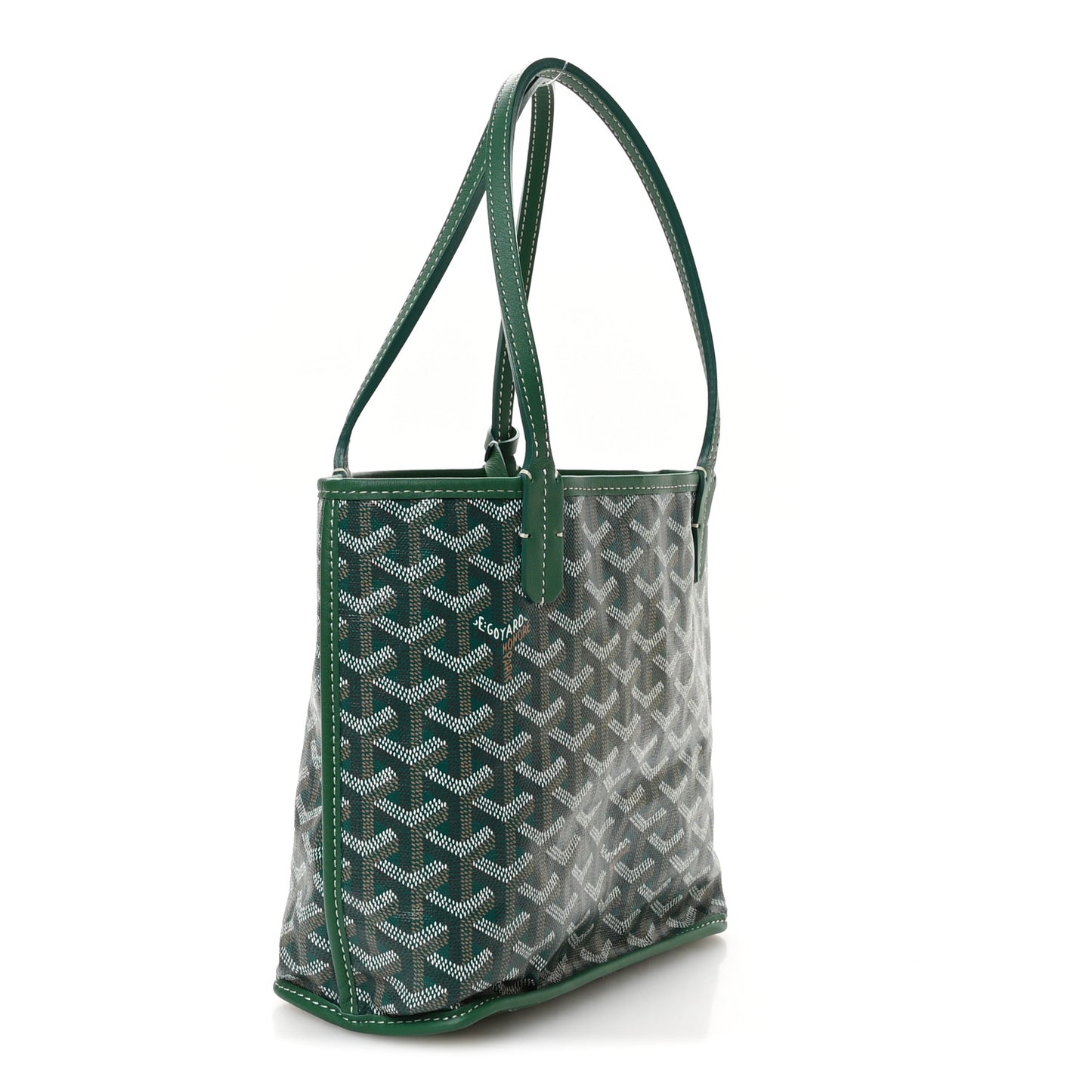 Goyardine Reversible Mini Anjou Green