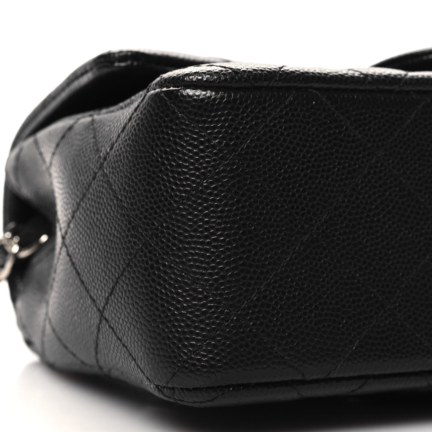 Caviar Quilted Mini Rectangular Flap Black