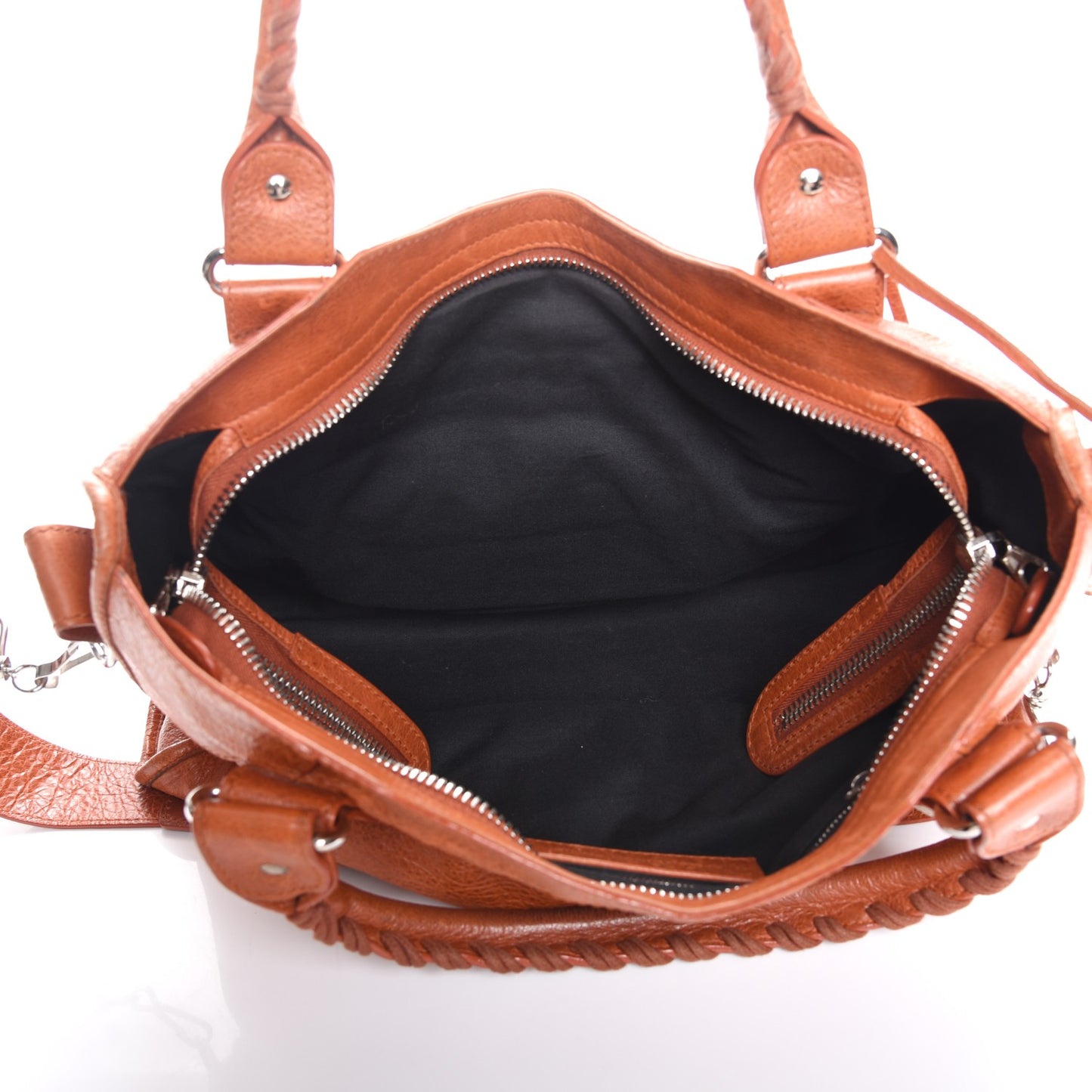 Agneau Giant 21 Silver Hardware City Orange Brulee