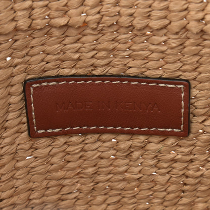 Chloe Raffia Calfskin Large Basket Tote Tan 6 of 9